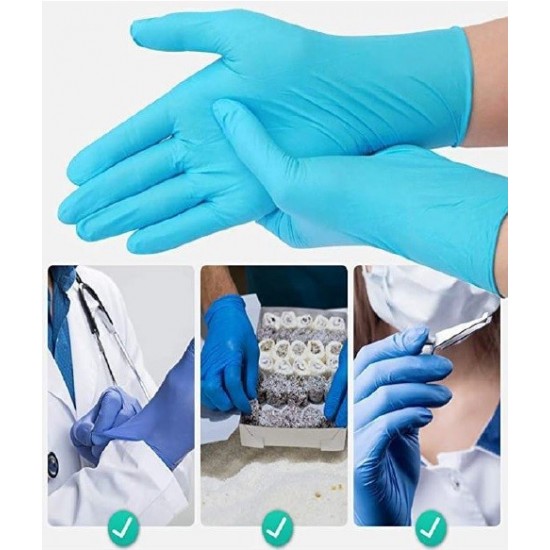 Medical jednorázové PVC rukavice ze syntetizovaného nitrilonového kaučuku nepudrované, velikost L Medical jednorázové PVC rukavice ze syntetizovaného nitrilonového kaučuku nepudrované, velikost L