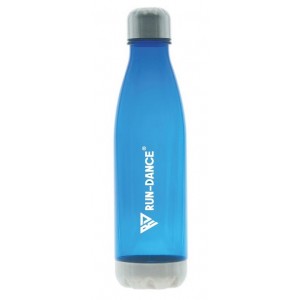 Sportovní lahev RUN-DANCE královská modrá, průsvitná