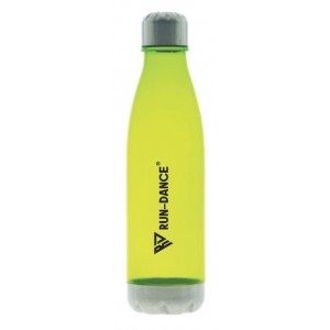 Sportovní lahev RUN-DANCE reflexní zelená, průsvitná