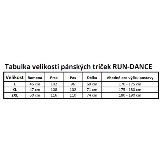 Značkové pánské sportovní tričko RUN.DANCE