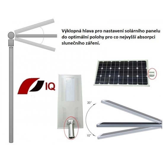 Solární svítidlo IQ-ISSL 15 POWER plus + doprava zdarma